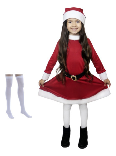 Disfraz Santa Claus Clasico Niña