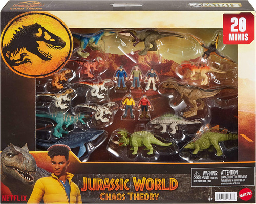 Jurassic World Paquete De 20 Mini Figuras Coleccionables