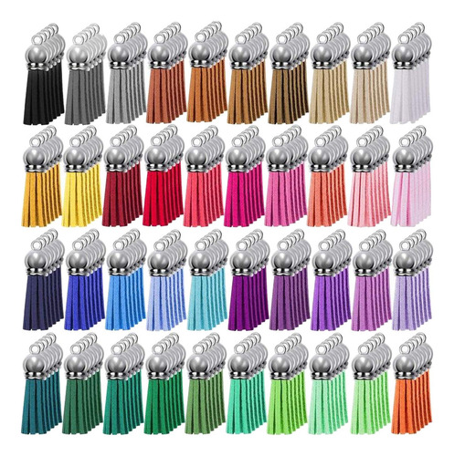 Esquirla Borlas De Llavero De 200 Piezas, Llaveros De Acrílico En Blanco,borlas De Flecos De Material Cuero Para Llavero Para Manualidades De, 38 Mm / 1,5 De Longitud