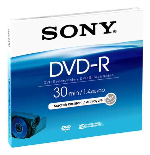 Sony Dvd-r 3.1 In Para Camara Video Individual