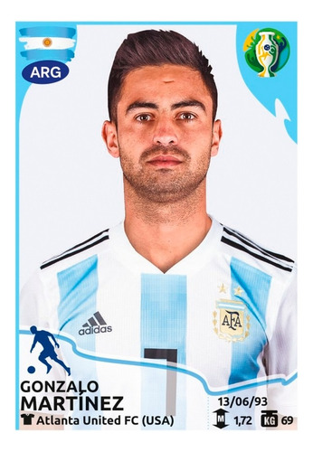 Figurita Copa América 2019 Selección Argentina Pity Martinez (Usado)