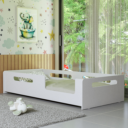 Cama Montessoriana Solteiro Amanda Design Funcional E Seguro