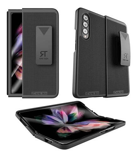 Rome Tech Funda Para Samsung Galaxy Z Fold 3 5g Con Clip Par