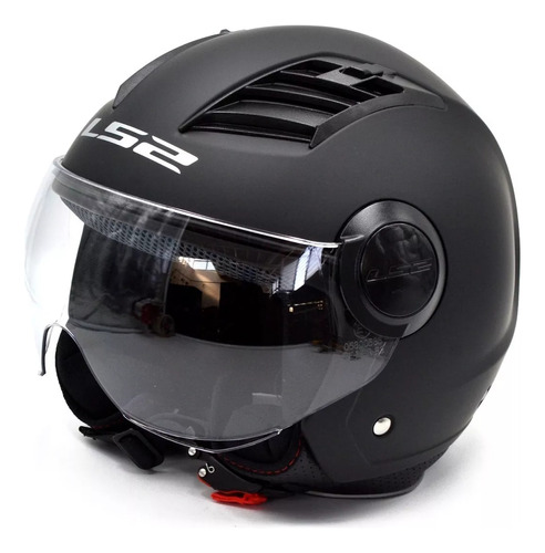 Casco Moto Abierto Ls2 562 Airflow  Negro Mate  Tamaño  M