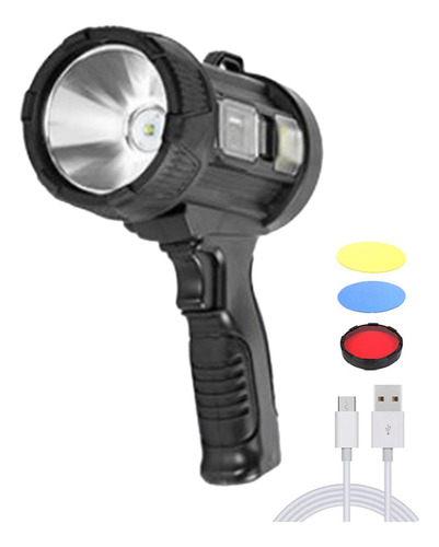High Light Rechargeable Solar Spotlight With Side Light R