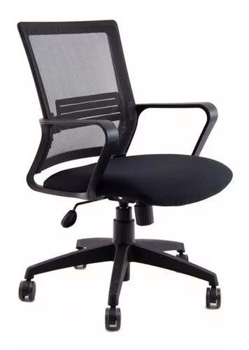 Silla De Escritorio Mobilarg Ergonomica Ejecutiva Mesh Negra