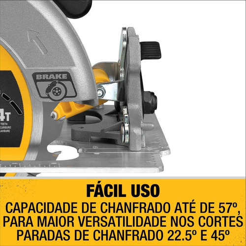 Serra Circular 7 1/4 Pol 184mm 20v Max Li-ion Dcs570b Dewalt