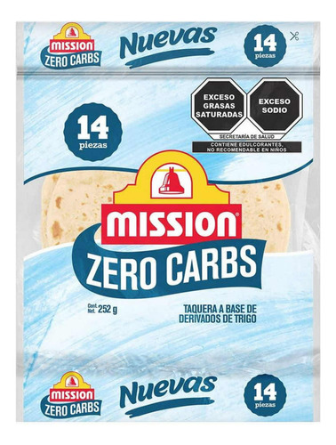 Tortilla Mission Zero Carb, Sabor Original 252g (keto)