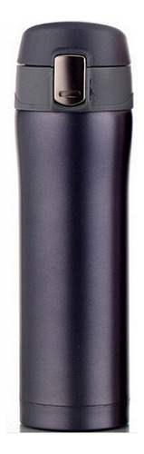 Botella termo de acero inoxidable con termómetro LED digital de 500 ml, color negro