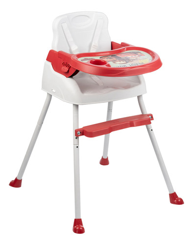 Cadeira De Alimentação Bebê Portátil Styll Baby 3em1 Disney Cor Vermelho Carros
