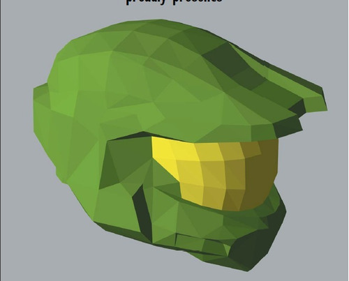 Casco Halo Papercraft 3d Promociones