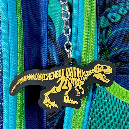 Mochila Dinosaurios Jurassic T-rex Chenson Original Uso Rudo Azul Dinosaurios