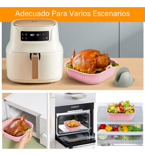 A Freidora Aire Silicon Molde Reutilizable Tapete Hornear