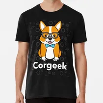 Comprar Remera Cachorro Corgi Geek Algodon Premium