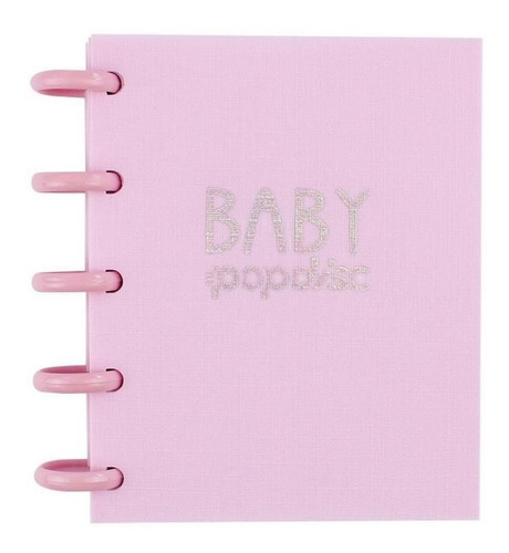 Caderno Baby Médio Pontilhado Rosa Chiclete 90g/m2 Pop Disc