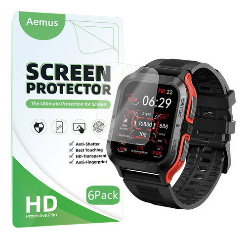 Aemus Protector De Pantalla Compatible Con Amaztim M2 (paque