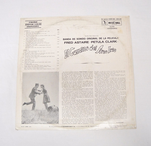El Camino Del Arco Iris Fred Astaire Petula Clark Lp Vinilo