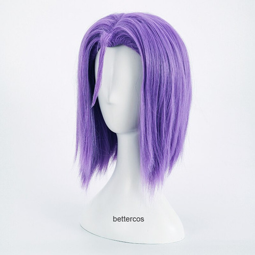 Css Peluca Corta Morada Del Team Rocket Heat Para Cosplay