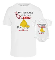 Comprar Kit Playera Y Pañalero Pollitos Nuestro Primer Día Del Padre