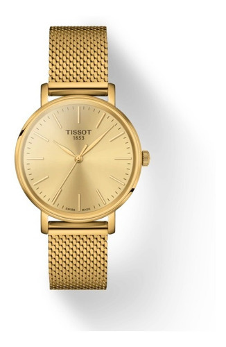 Reloj Mujer Tissot Everytime Lady Pvd Oro