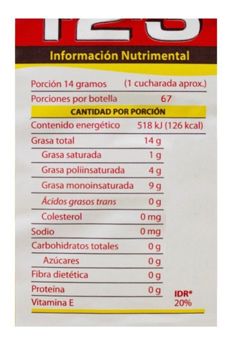 Imagen 2 de 9 de Aceite 123 Vegetal 123 1l