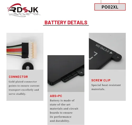 Po02xl Batería Para Computadora Portátil Para Hp Stre...