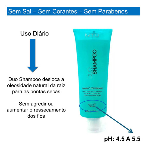 Shampoo Sem Sal K.pro Linha Ice Duo 240ml