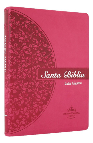Biblia Reina Valera 1960 Letra Gigante Rosa Flores Pjr