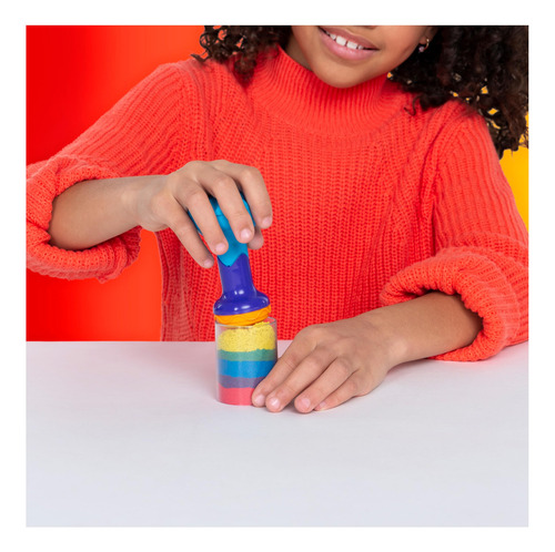 Set De Mezclas Play Sand Kinetic Sand Rainbow Con 3 Colores
