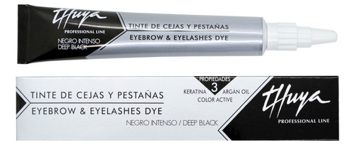 Tintura Cejas Pestañas Thuya Tinte Negro 14 Ml Con Keratina