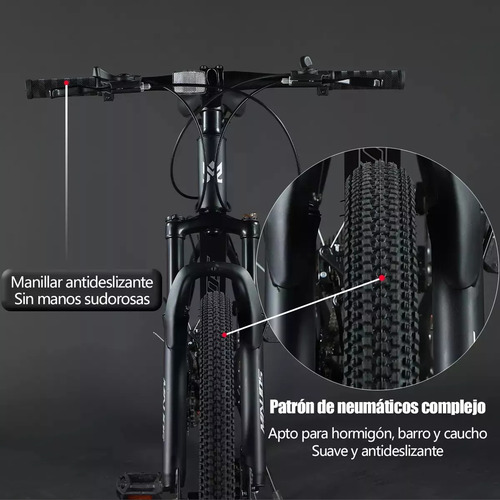 Bicicleta De Montaña Frenos Disco Amortiguadores 21 Velocida