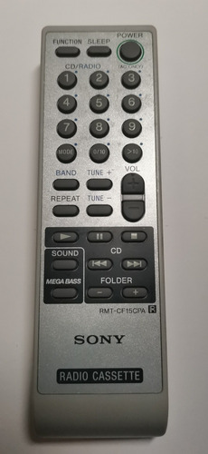 Control Remoto Sony Original Mod: Rmt-cf15cpa  Funciona Perf