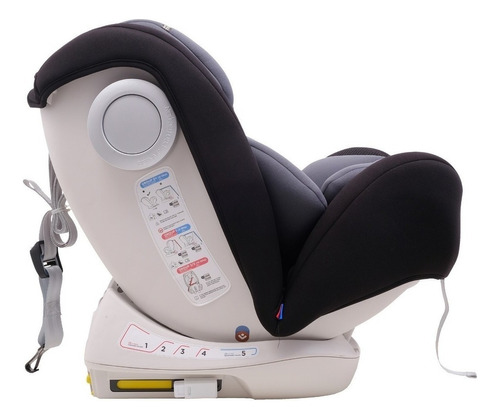 Butaca Bebe Isofix Reclinable 0 A 36 Kg Murata Belluno Baby Color Gris