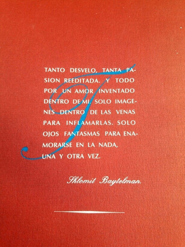 Schlomit Baytelman - Escritos Para Un Amor Inconcluso. (Usado)