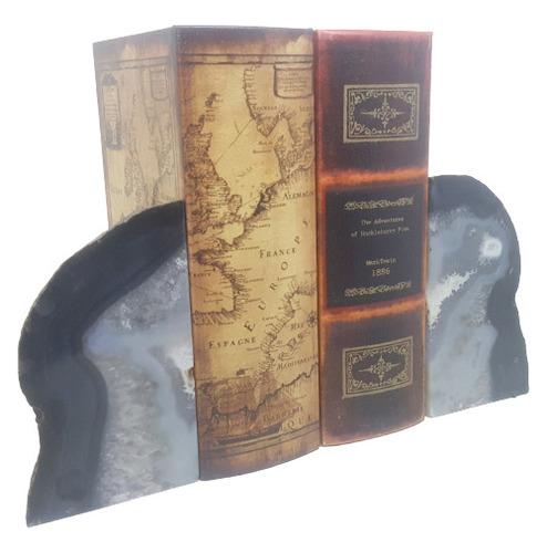 Sujeta Libros De Agata Gris Mod. Grey002