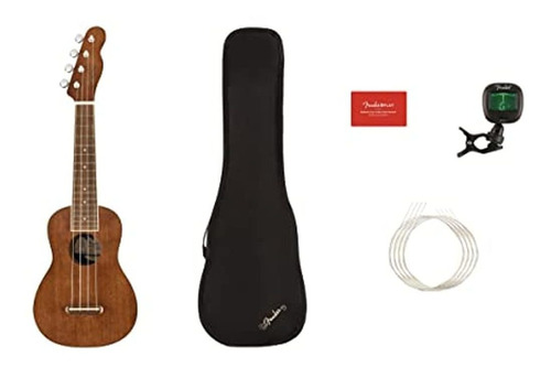 Paquete De Ukelele Soprano Fender Seaside