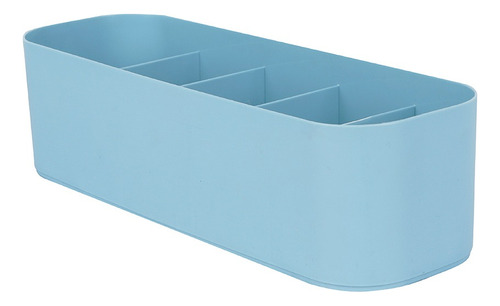 Miniso Organizador De Plastico Con 5 Rejillas 26x9x7 Cm Color Azul