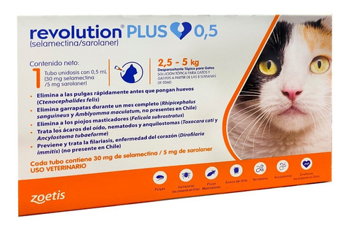 Revolution Plus. Gatos De 2.5 A 5kg. Envio Gratis