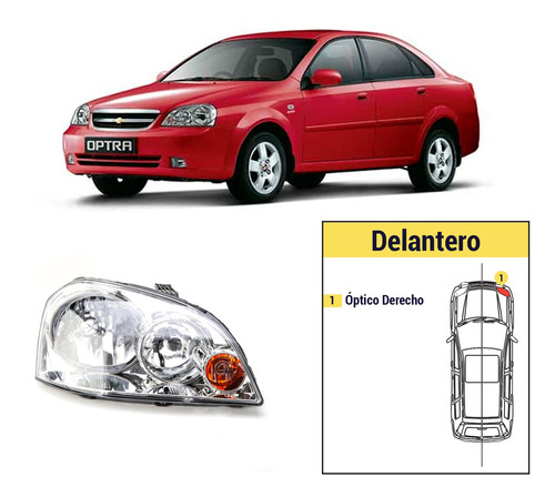 Óptico Derecho Chevrolet Optra 2004 - 2014