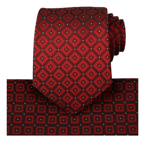 Kissties Conjunto De Corbata Roja Burdeos Corbata A Cuadros