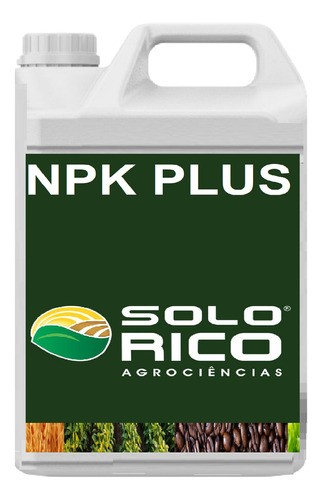 NPK Plus Liquido Completo Fertilizante Concentrado Titanium Solo Rico 10 Litros