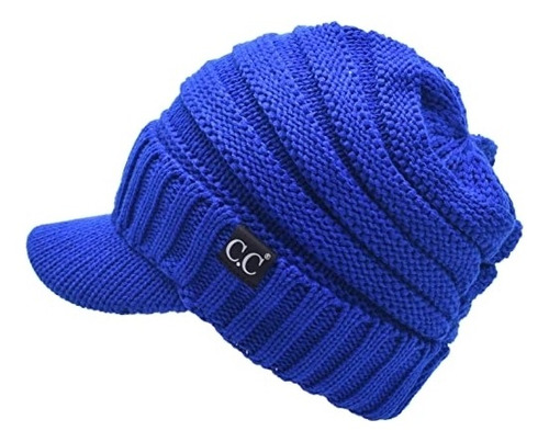 Gorros Sombreros Y Boinas Grueso Y Suave Azul Talla Única