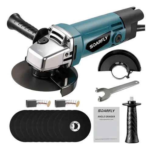 Esmerilhadeira Lixadeira Angular, Esmerilhadeira Angular Corte E Desbaste 115mm 750w, Esmerilhadeira Angular Professional 11000 RPM
