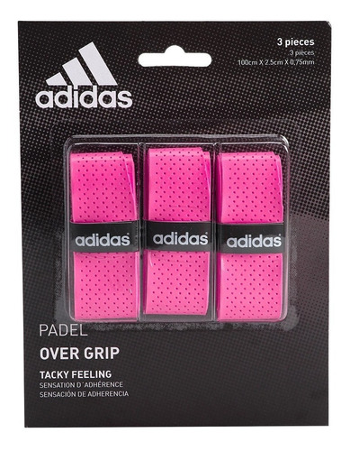 Adidas Padel Tacky Feeling X3 de Over Grip, color rosa