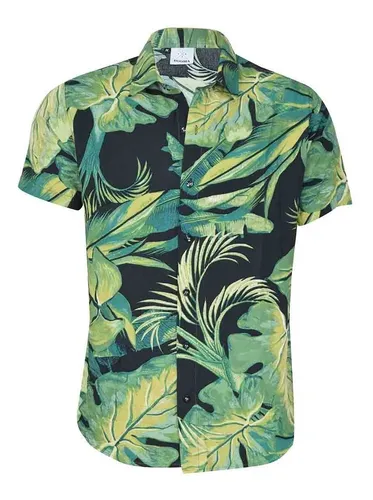 Camisa manga corta floreada hotsell