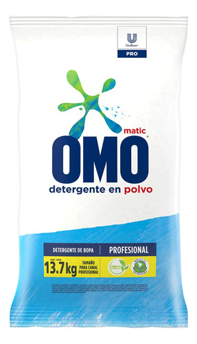Imagen 2 de 2 de Omo Polvo Detergente Matic Profesional 13,7 Kg