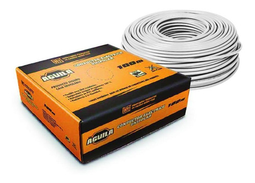 Cable Eléctrico Cal.12 Blanco Tipo Thw 1 Hilo 100mt
