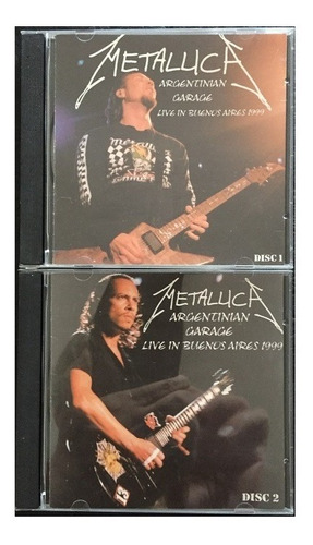 Metallica  Argentinian Garage -box-set Disc 1 Y 2 Album Imp