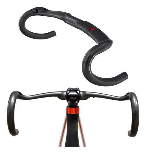 Manillar De Carbono Para Bicicleta De Ruta, Diseño 380 Mm