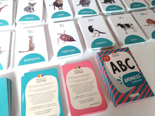 Imagen 6 de 9 de Cartas Didácticas Infantiles Con Letras, Palabras Y Sílabas